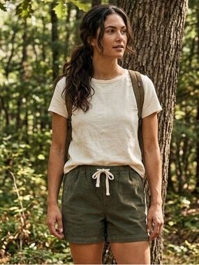 RUMORS Vintage Olive Green Corduroy Shorts